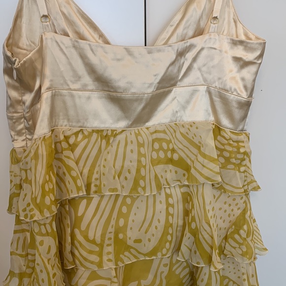 Marciano Gold and Yellow layered mini dress - Picture 7 of 10